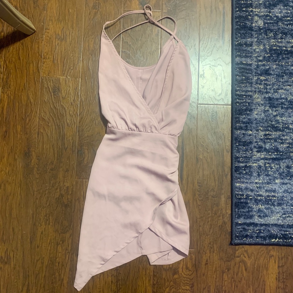 Mauve/blush mini dress